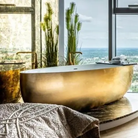 아파트 Hanza Tower Bohemia 23 Pool & Jacussi & Sauna *